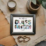DIY Classroom Photo Collage Template Personalized Gift for Teacher