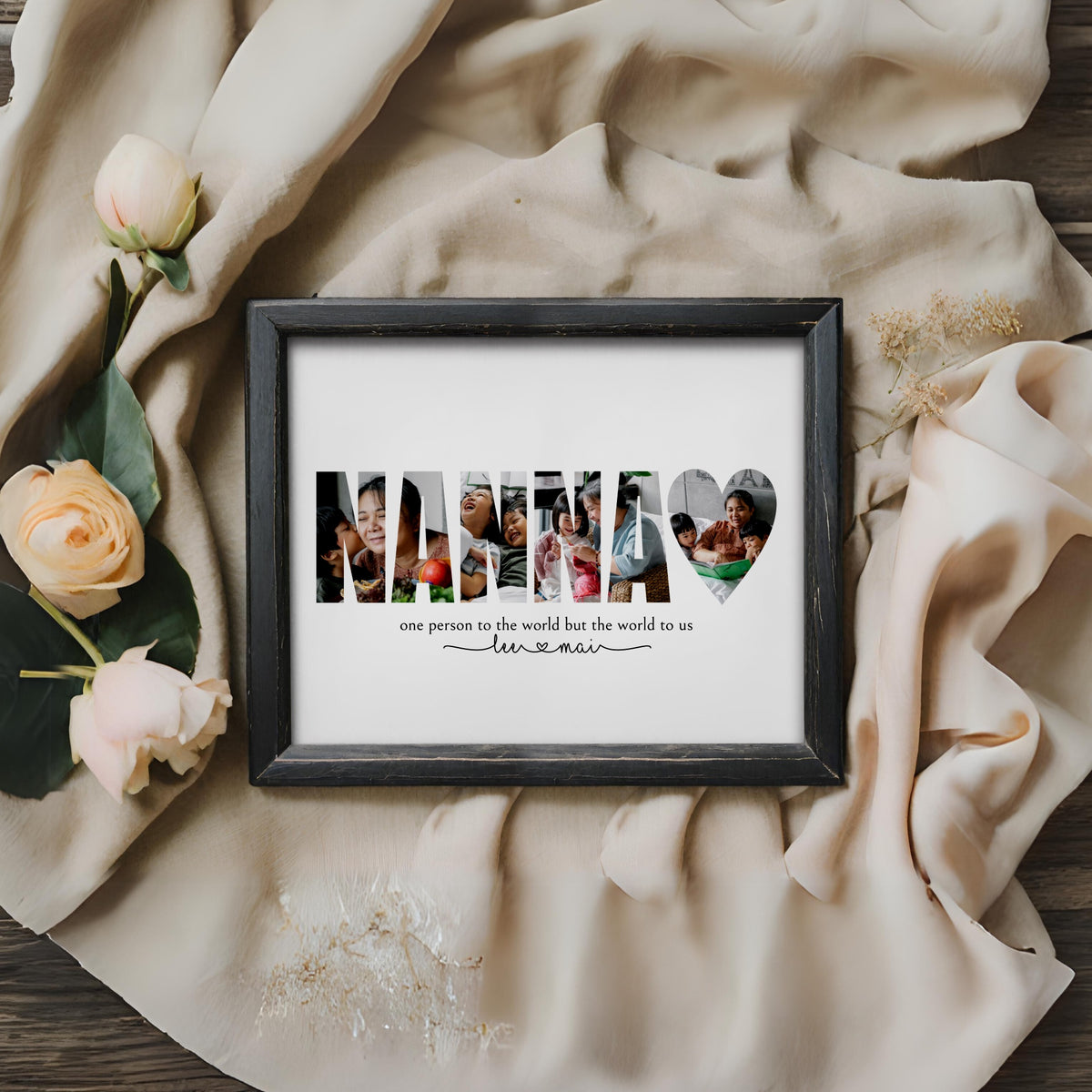 Quick and Easy Nanna template Last minute Unique Gift for Mothers Day