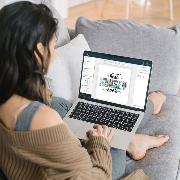 Edit photo collage from computer or laptop