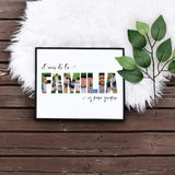 Editable Familia Collage Template