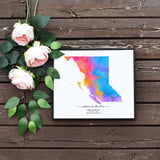 Quick Editable Where We First Met Map Personalized Gift for Parents