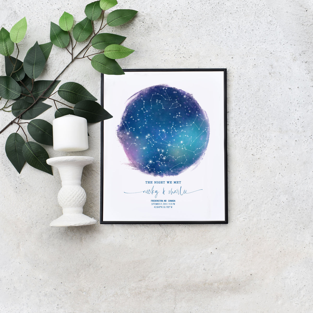 Personalized Gift Custom Star Map