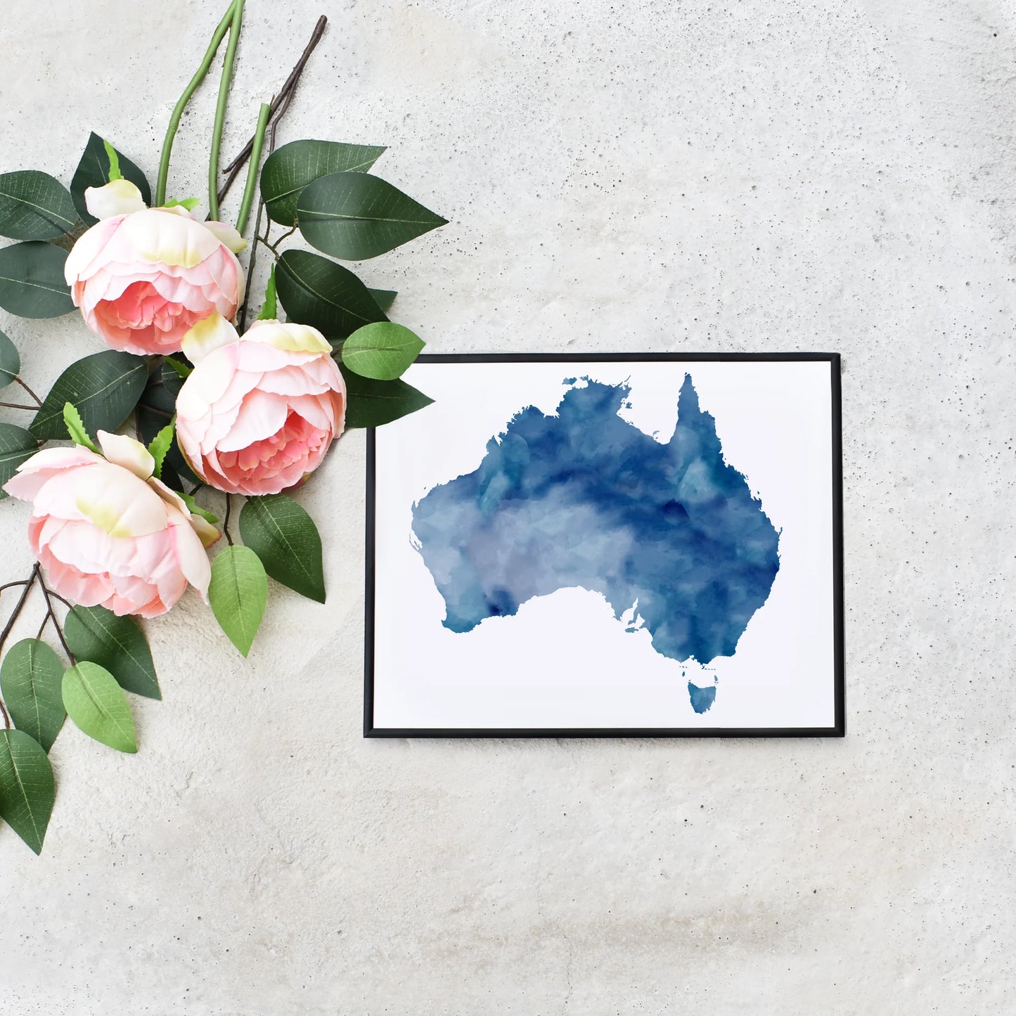 Quick Downloadable Map of Australia Home Decor Wall Art Housewarming Gift for Couple