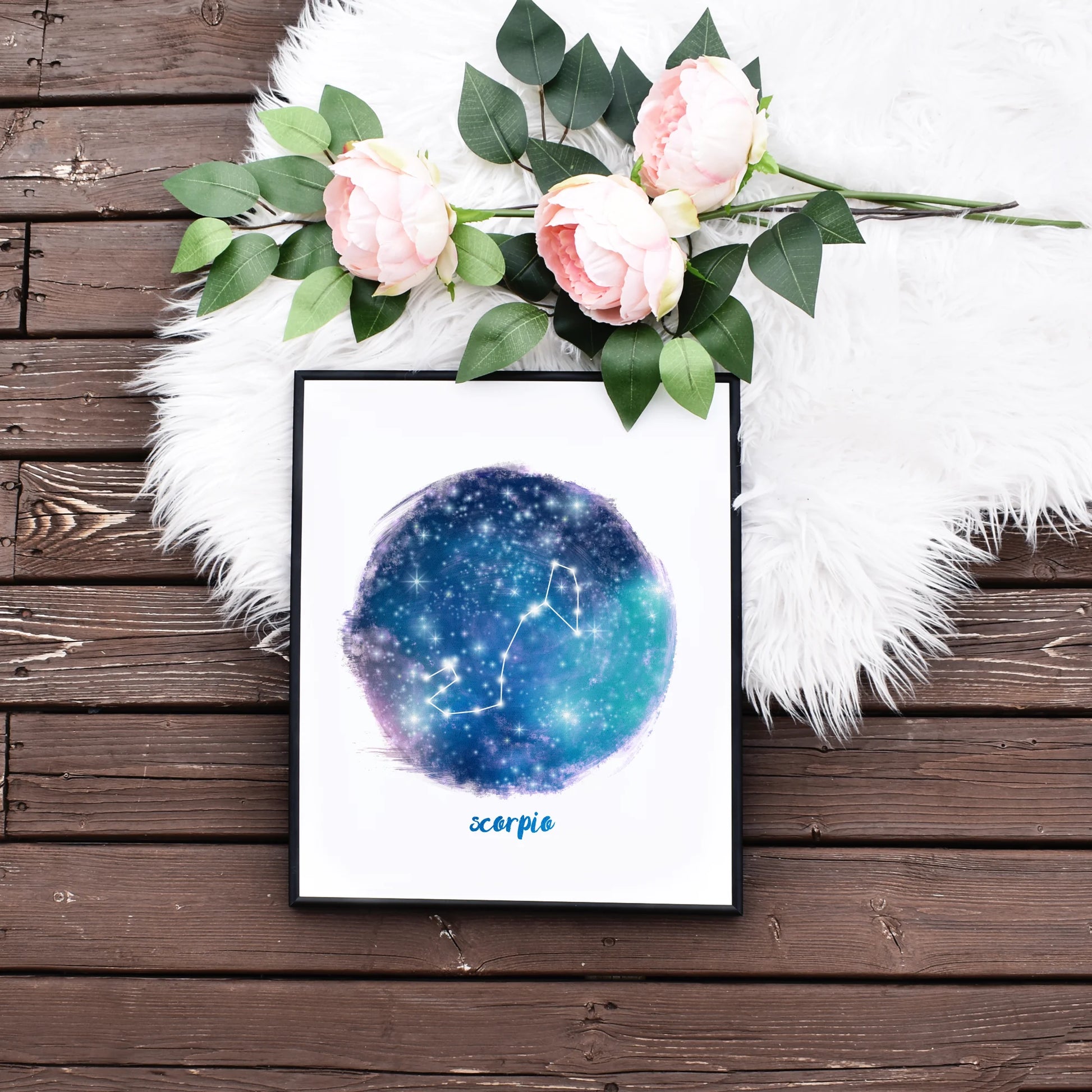 Quick Printable Scorpio Star Constellations Home Wall Art Astrology Gifts