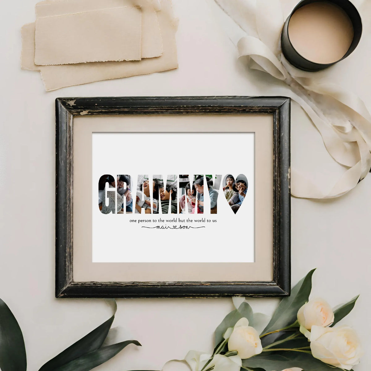 Editable Grammy Photo Collage Template by Playful Pixie Studio