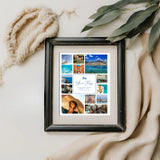 DIY Travel Picture Collage Template Personalized Gift for Traveller