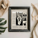 DIY Wedding Day Keepsake Photo Collage Template