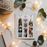 Print of photo strip collage with string lights around