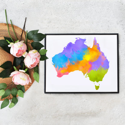 Rainbow Australia Map