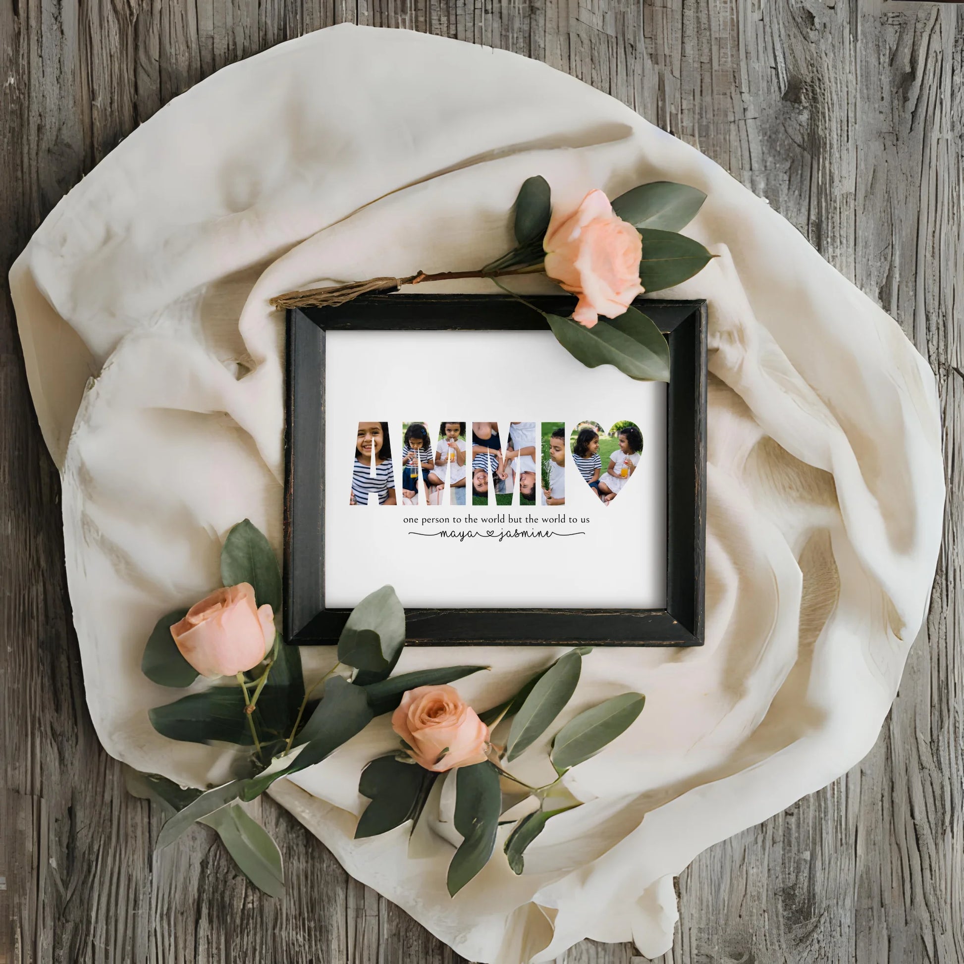 Ammi Editable Picture Collage Template Do It Yourself Mother's Day Gift for Mom