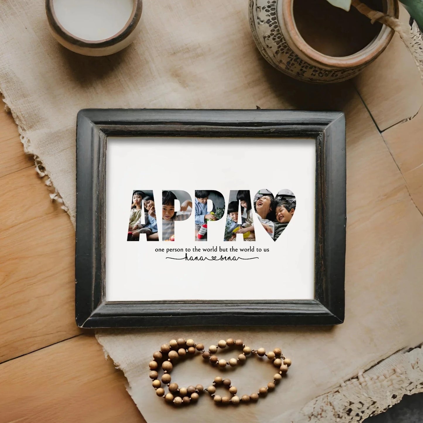 Appa CustomPhoto Collage Template Personalised Gift for Dad