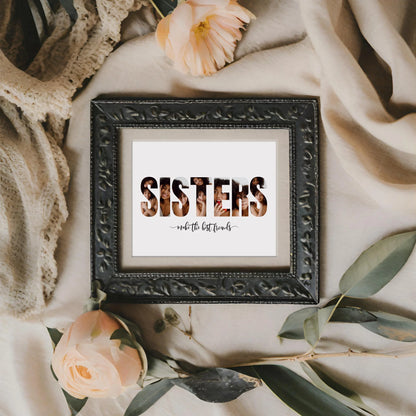 Editable Sisters Photo Collage Template by Playful Pixie Studio