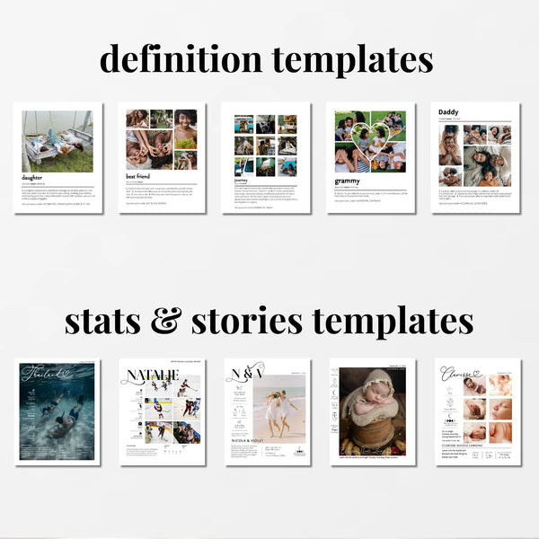 Signature Collage Kit - 120+ Editable Templates