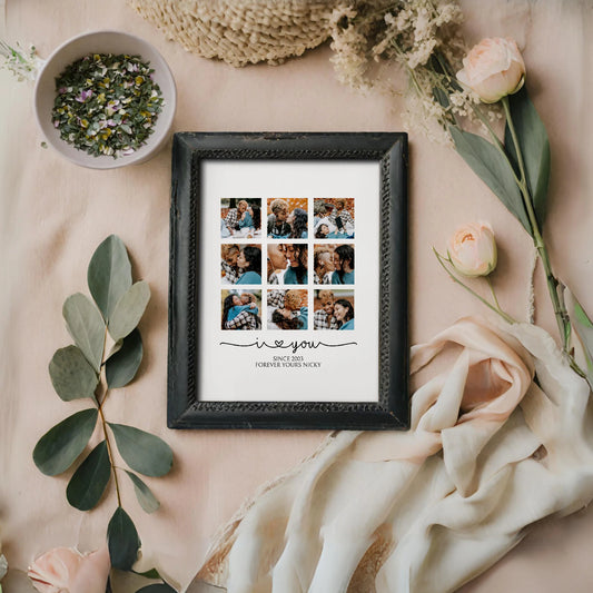 Editable I Love You Photo Collage Template Last Minute Gift by Playful Pixie Studio