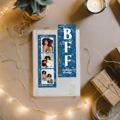 Editable BFF Bookmark Collage Template Personalized Gift by Playful Pixie Studio