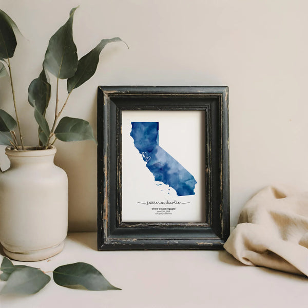 Editable California Engagement Map Template by Playful Pixie Studio