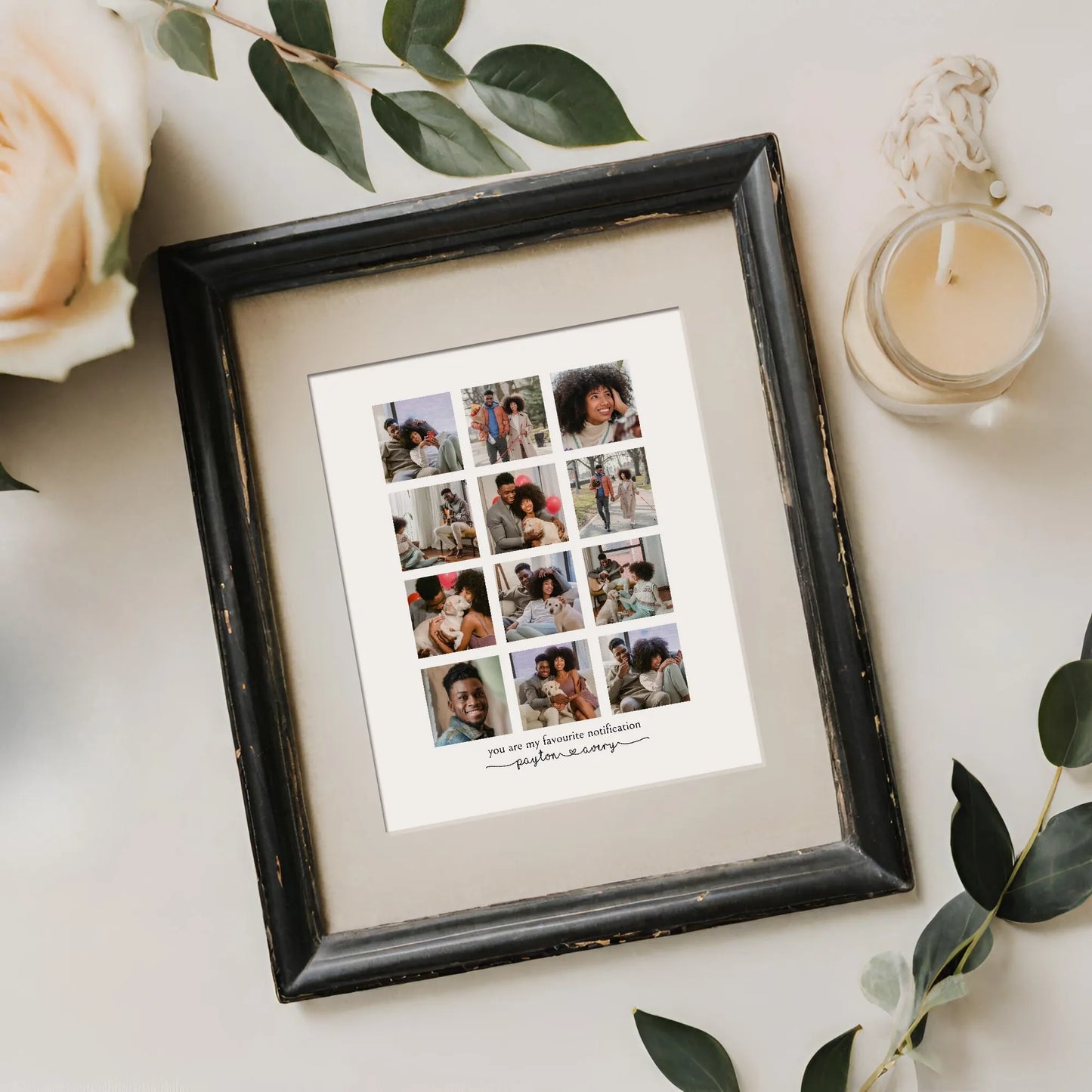 DIY Couple Photo Collage Template