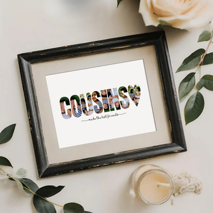 Cousins Custom Photo Collage Template Do It Yourself Gifts for Family