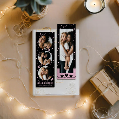 Custom Soul Sisters Picture Collage Bookmark Template Last Minute Birthday Gift for Friend