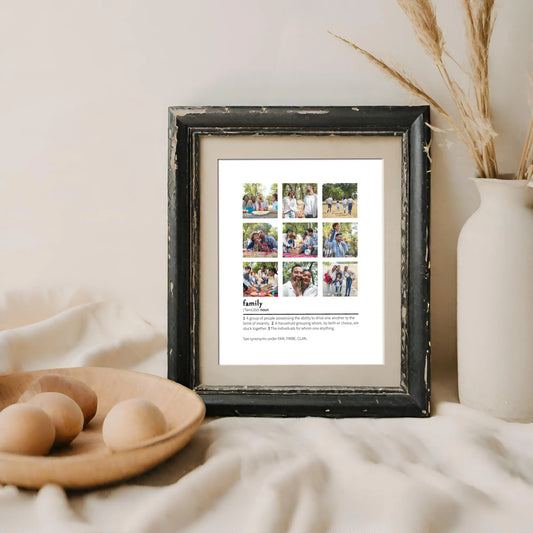 Family Definition Editable Collage Template Last Minute Gift