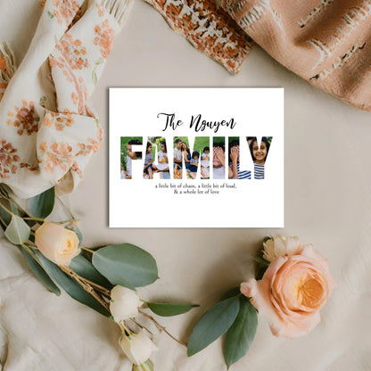 Editable Family Photo Collage Template by Playful Pixie Studio