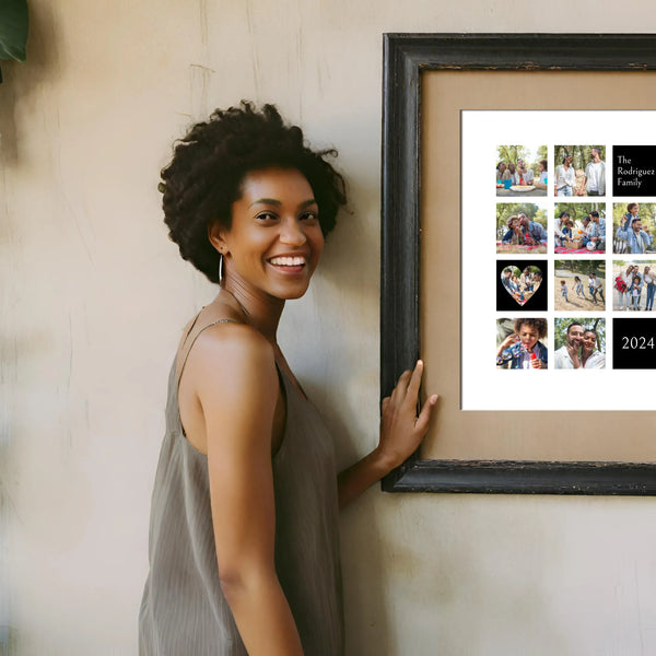 Family Editable Photo Collage Template DIY Gift