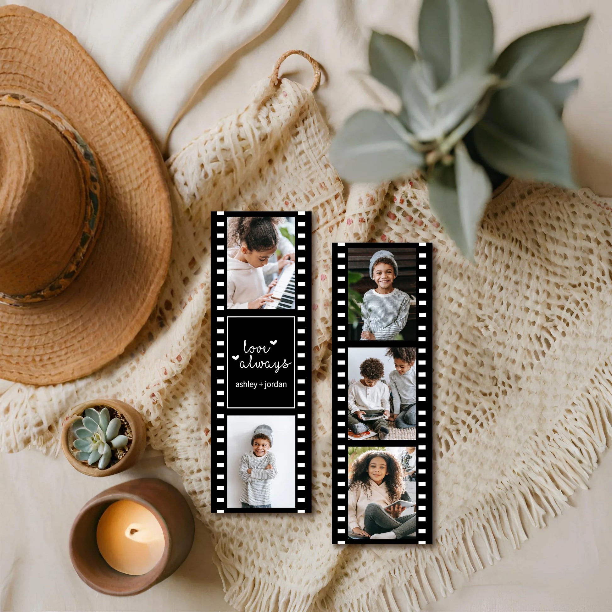 Photo Film Strip Personalized Bookmark Last Minute Gift