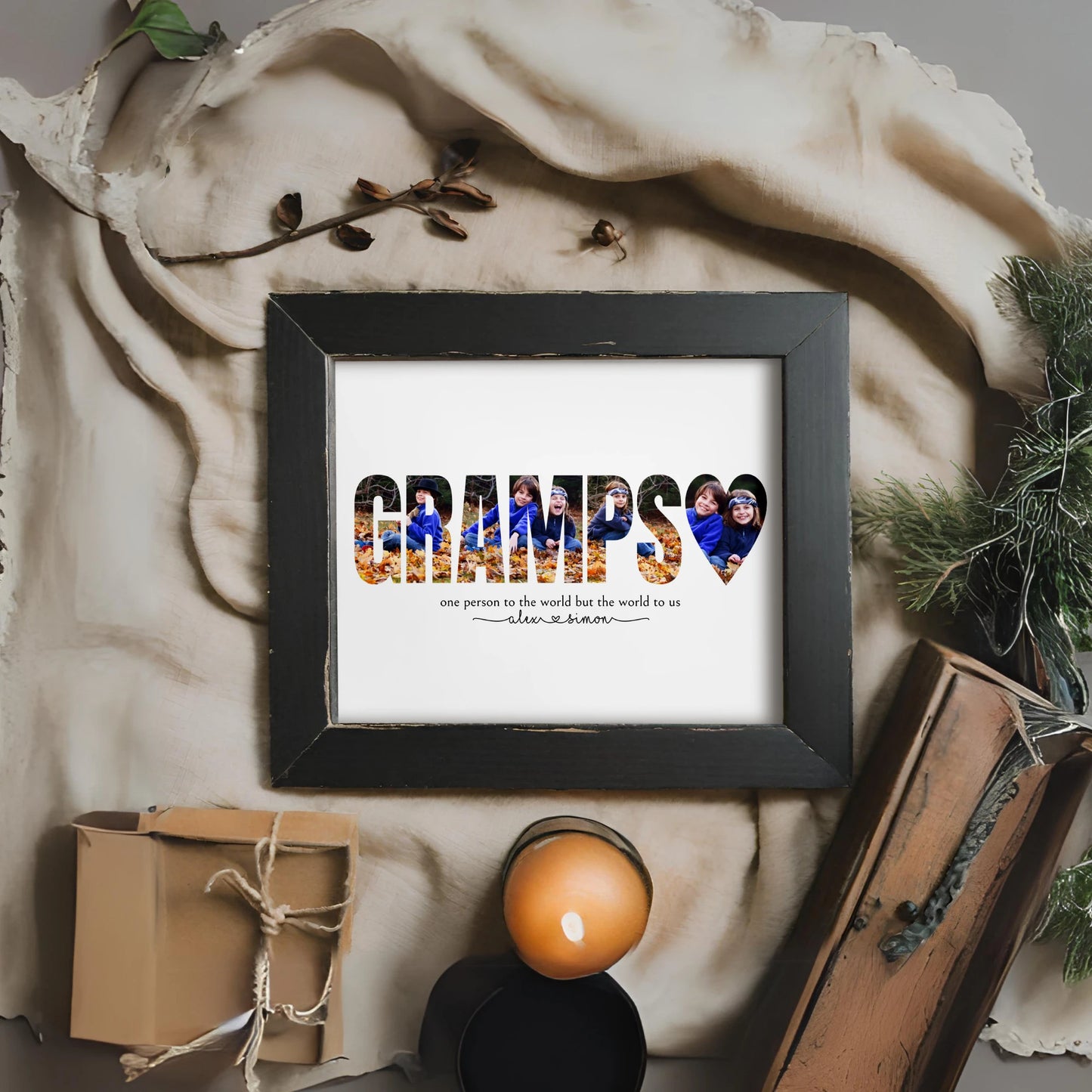 Editable Gramps Photo Collage Template by Playful Pixie Studio