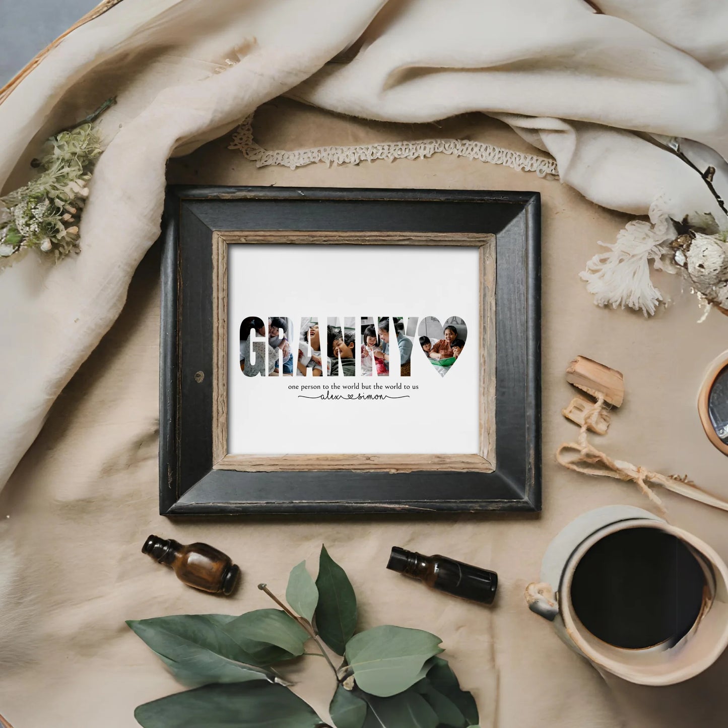 Edit Yourself Granny Word Collage Last Minute Gift for Mom on a Budget