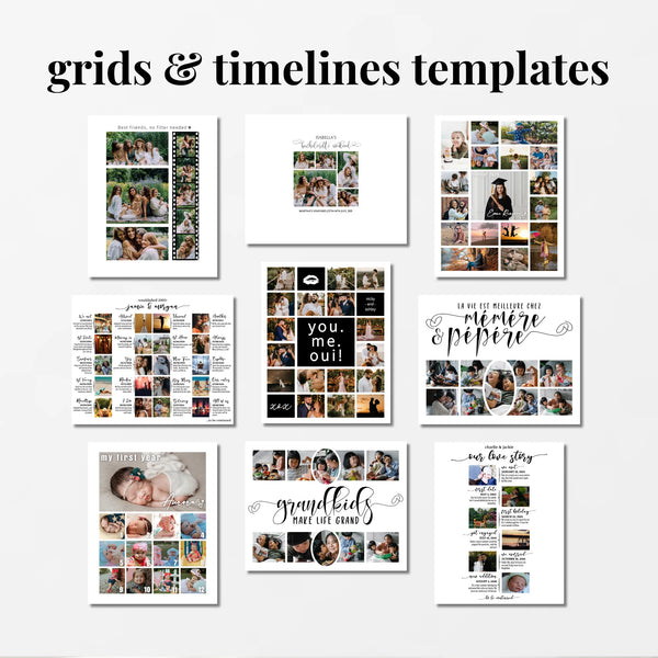 Signature Collage Kit - 120+ Editable Templates