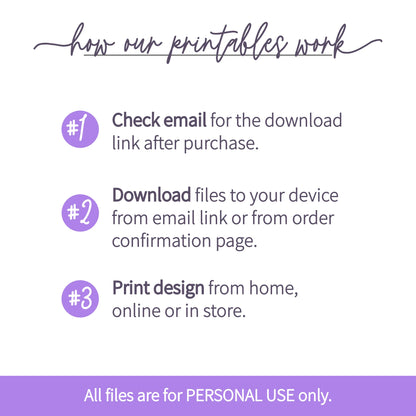 How our printable wall art files work