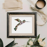 Hummingbird Editable Collage Template Personalized Gift