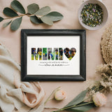 Editable Mimi DIY Picture Collage Template Personalized Wall Art for Her by Playful Pixie Studio