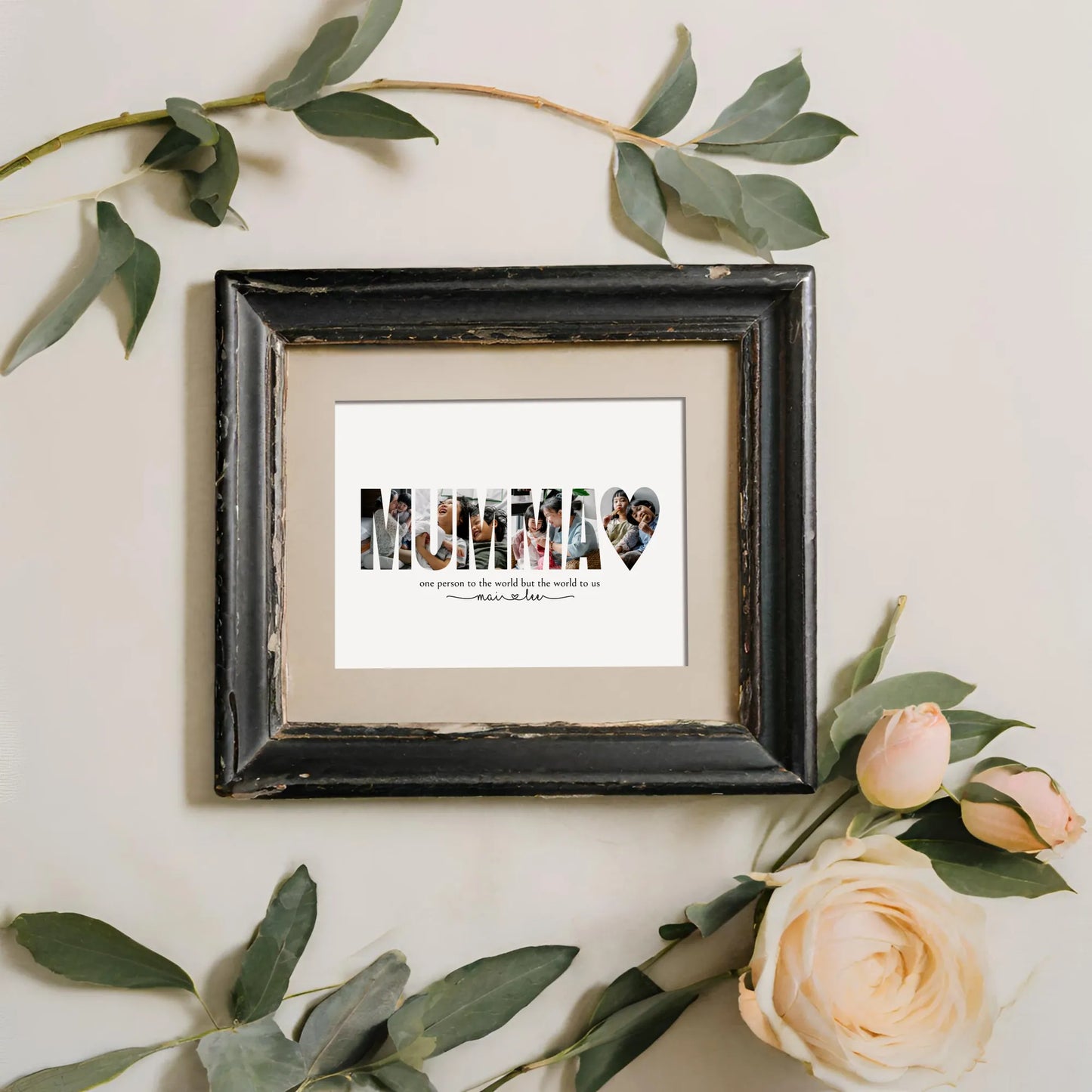 Mumma Photo Collage Template Personalized Sentimental Mom Gift for Mothers Day