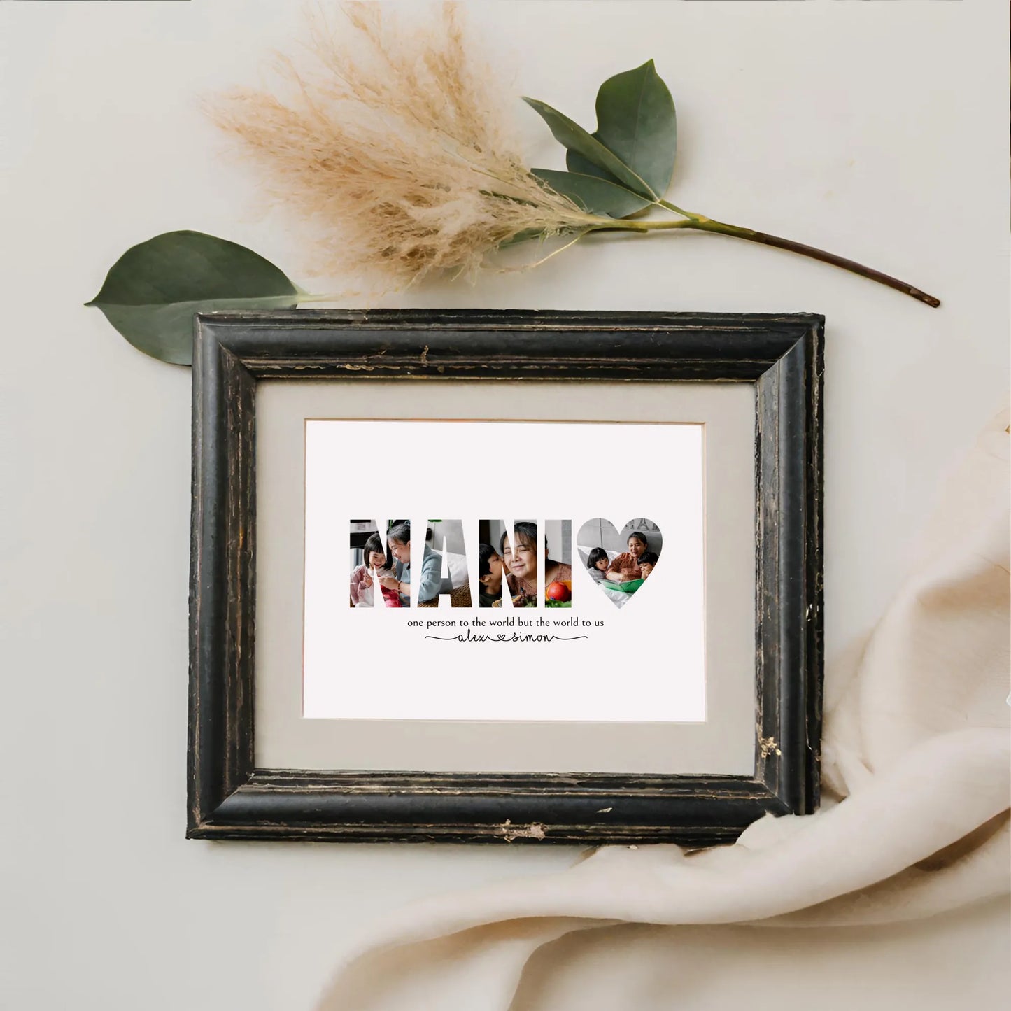 Nani Custom Photo Collage Template Personalized Gift for Mom by Playful Pixie Studio