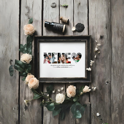Editable Nene Photo Collage Template DIY Gift for Mom by Playful Pixie Studio
