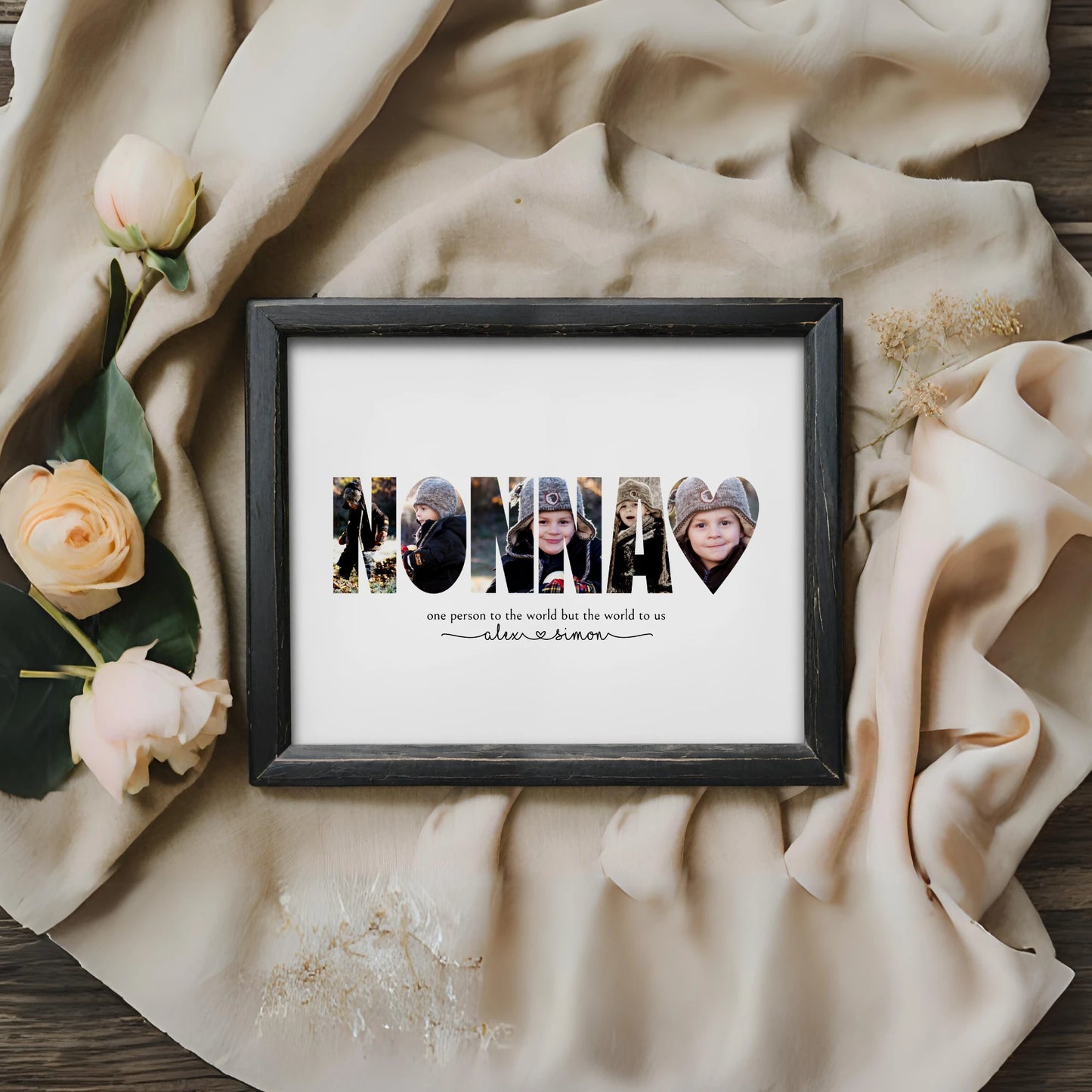 Quick Self Editable Nonna Collage Last Minute Mothers Day Gift on a Budget