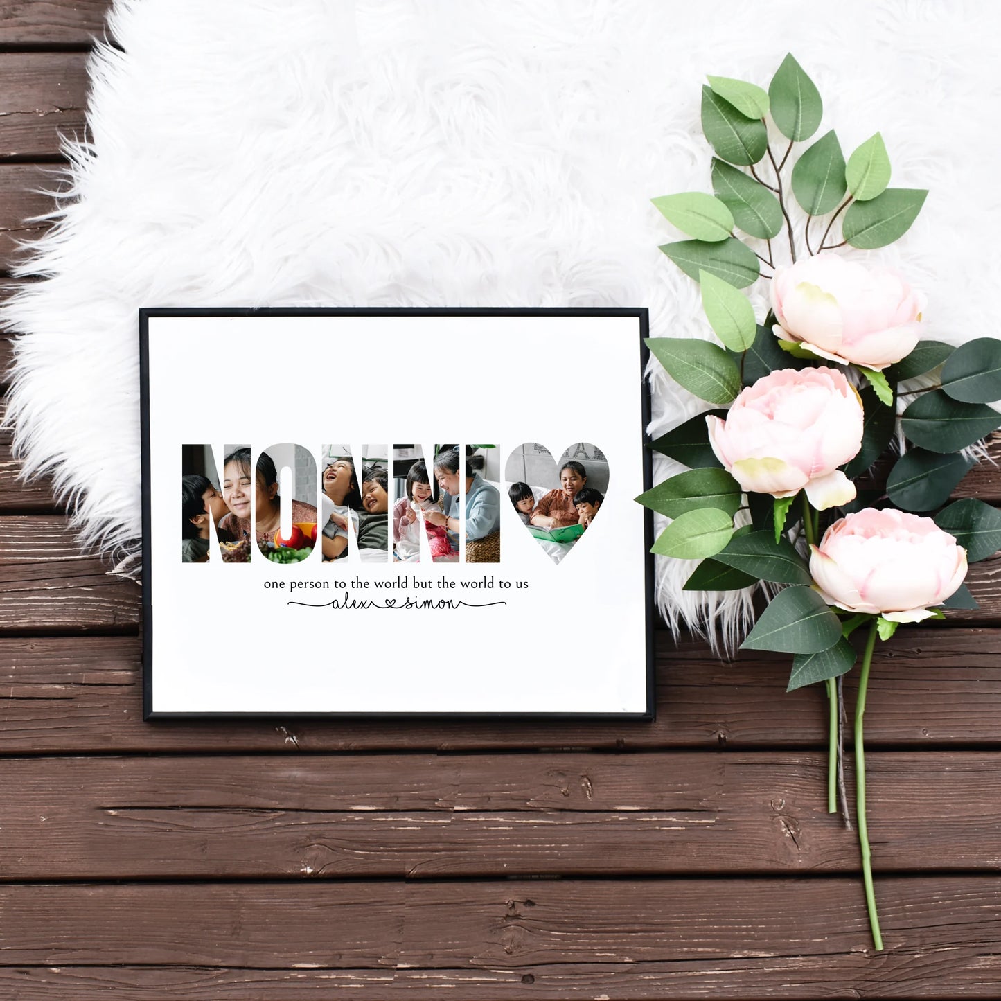 Editable Nonni Photo Collage Template by Playful Pixie Studio