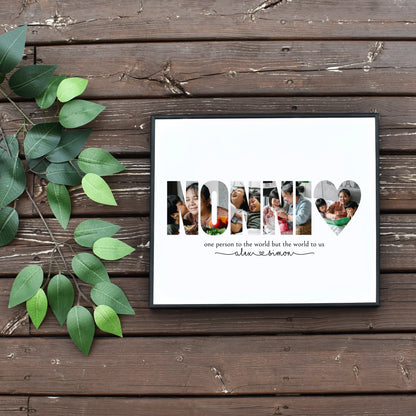 DIY Nonni  Photo Word Template Personalised Present for Mum