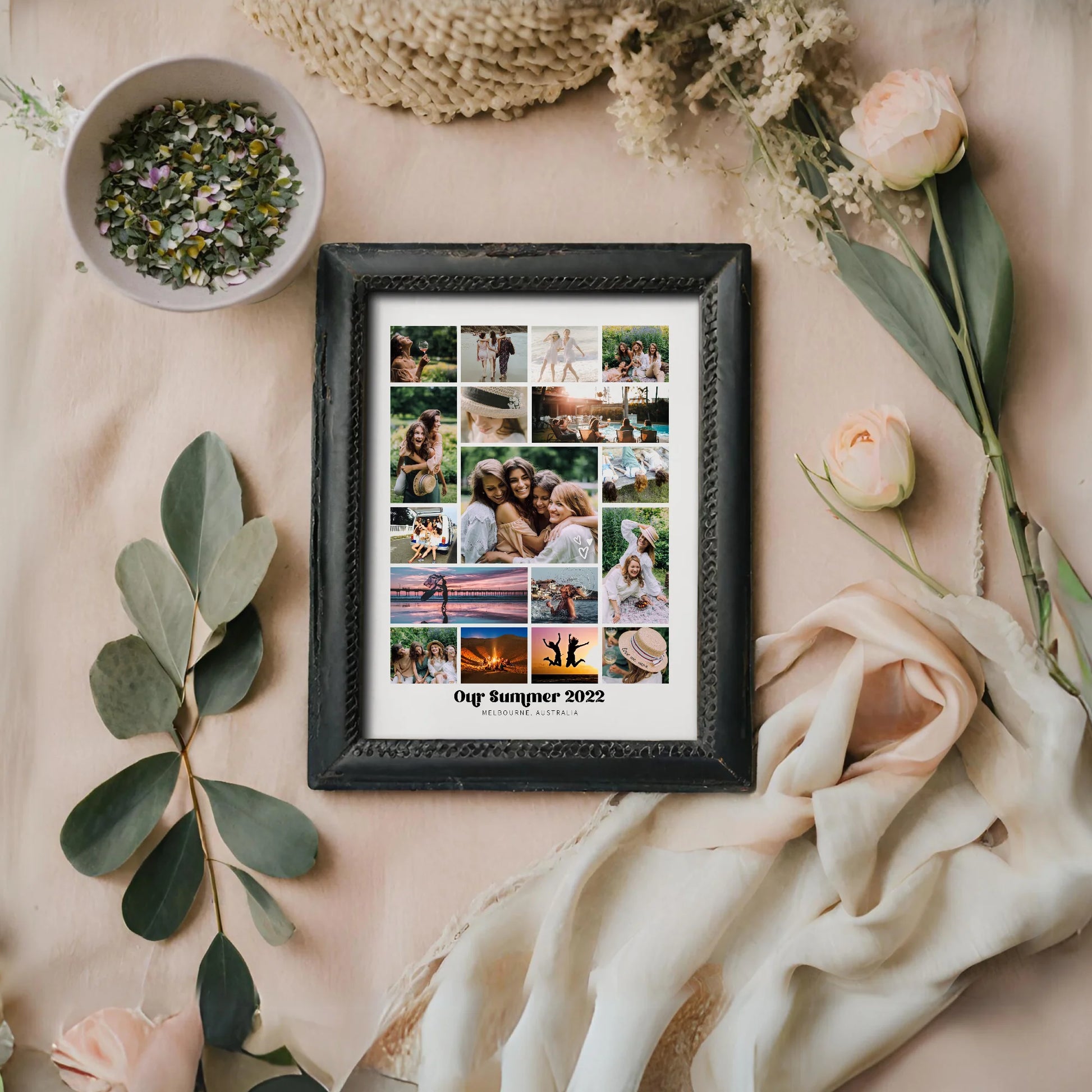Our Summer Photo Collage Template by Playful Pixie Studio