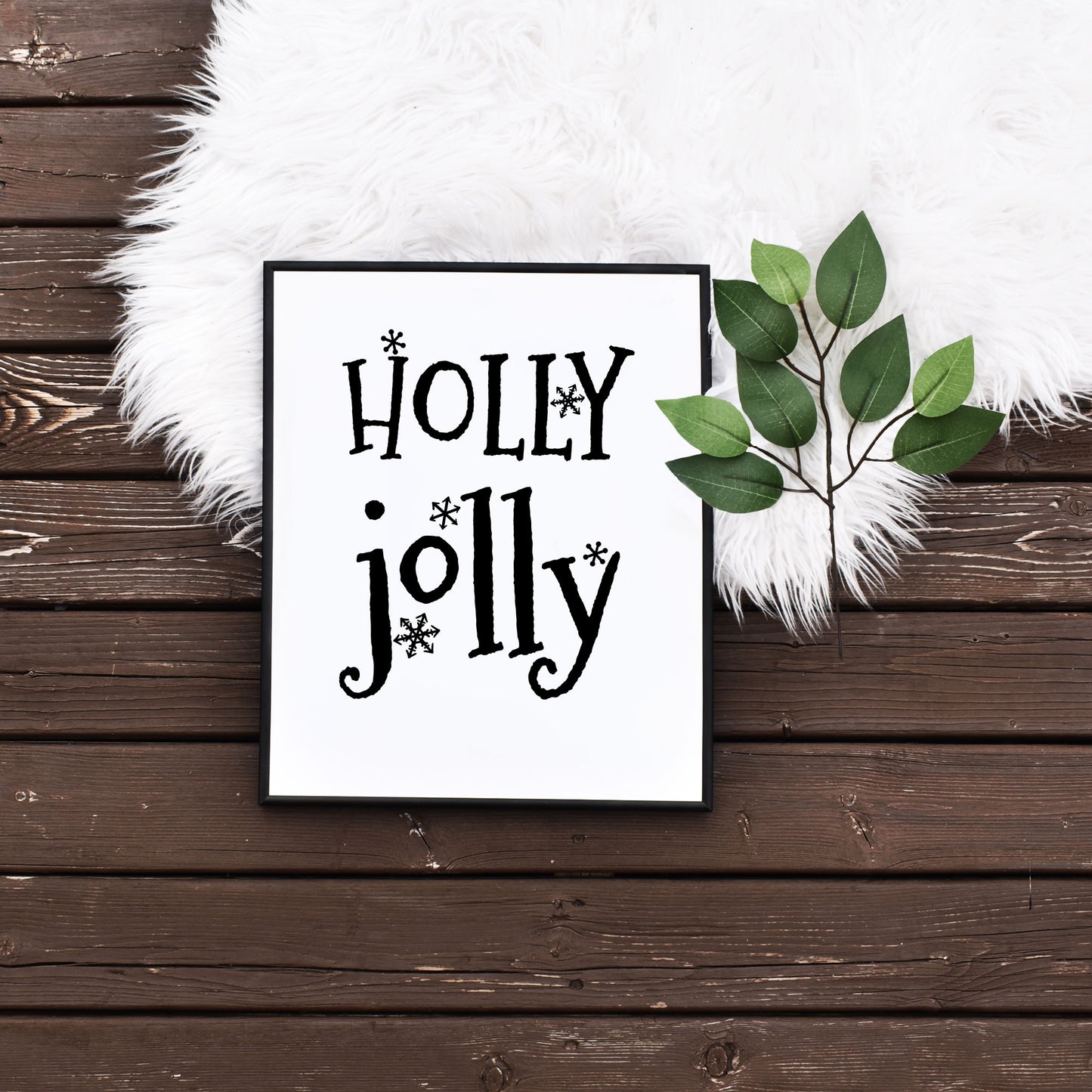 Easy Printable Holly Jolly Printable Christmas Art on a Budget