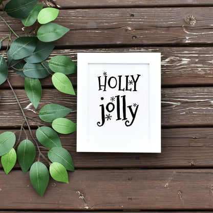 Printable Holly Jolly Wall Art Budget Friendly Christmas Decor