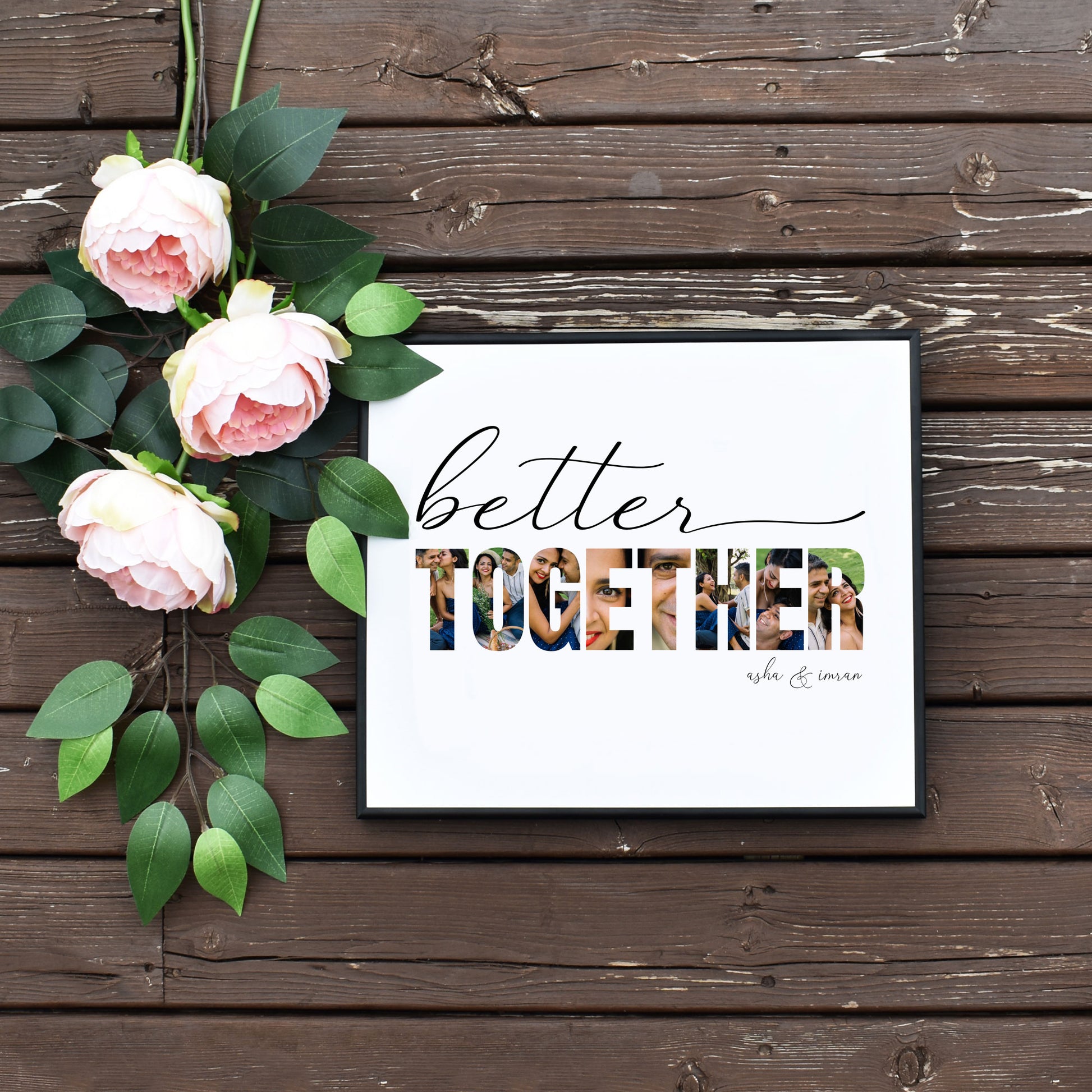 Better Together Editable Photo Collage Template by Playful Pixie Studio