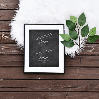 Distressed Inhale Exhale Printable by Playful Pixie Studio