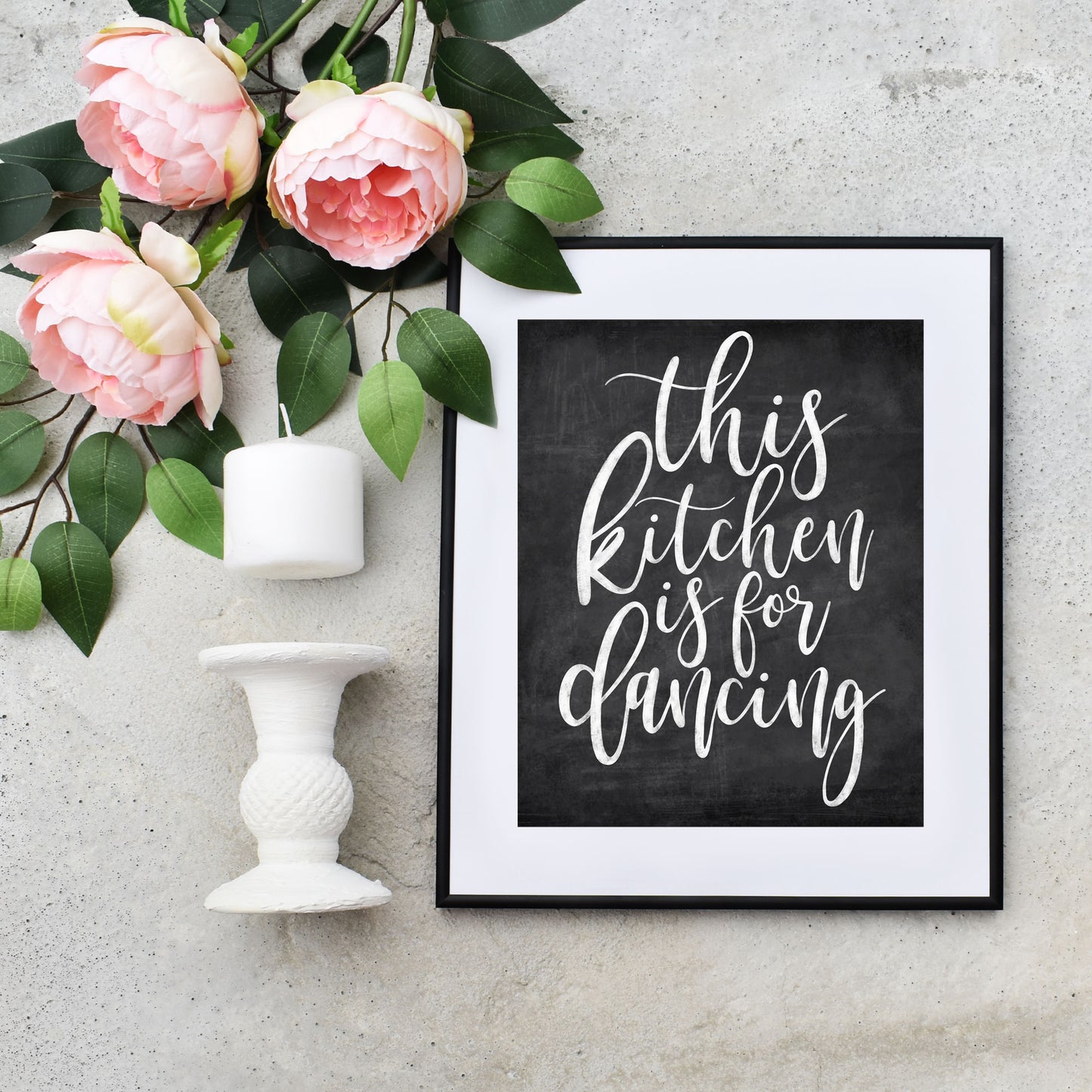 This Kitchen is for Dancing Chalkboard Printable Art
