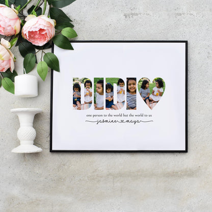 Easy Self Editable Didi Photo Collage Personalized Gift for Her