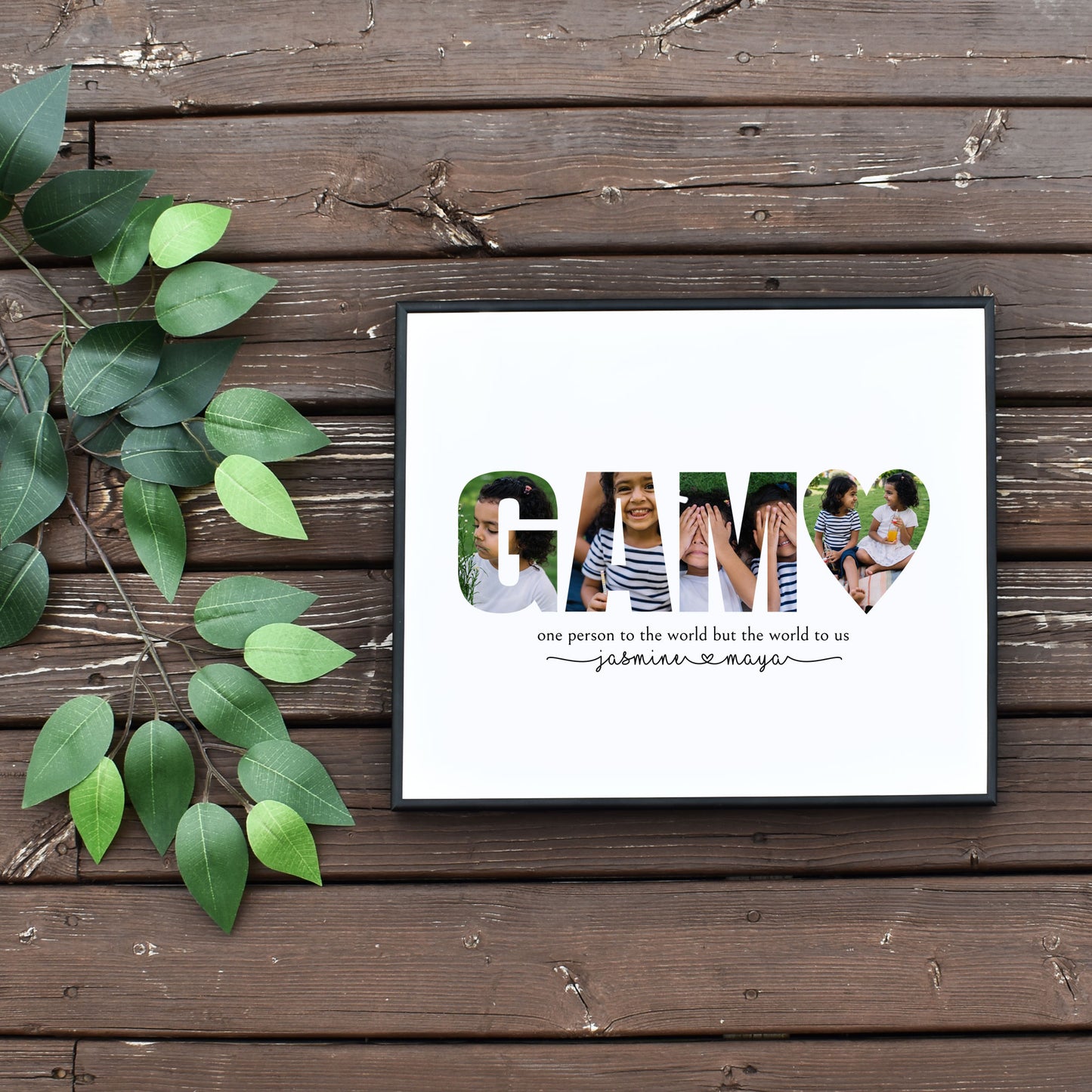 Editable Gam Collage Template by Playful Pixie Studio