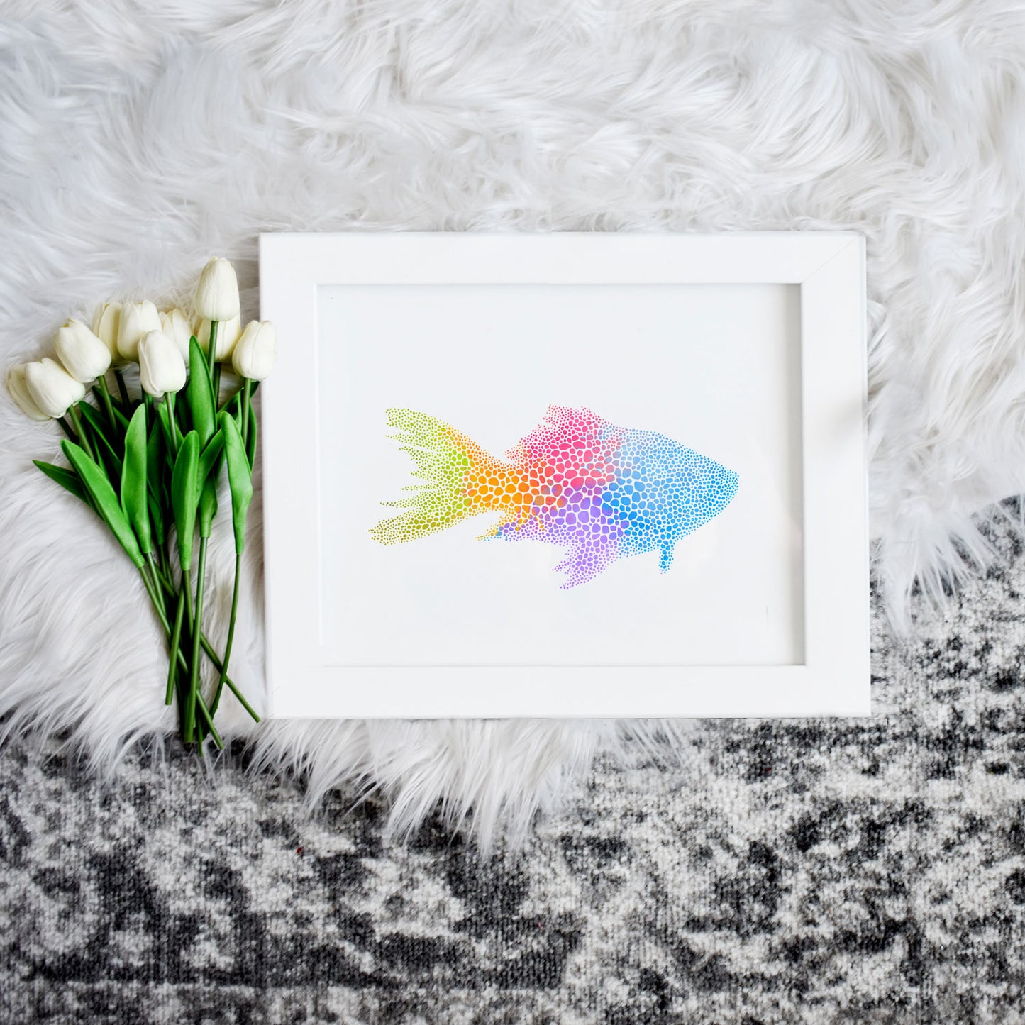 Rainbow Fish Printable Extra Large Wall Art