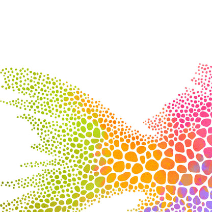 Printable Fish Rainbow Dots Up Close