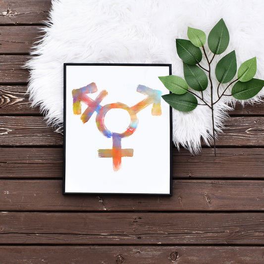 Rainbow Transgender Pride Printable Art